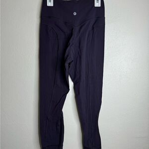 Lululemon Pushing Limits Crop in Boysenberry Size 4 - 21" Long